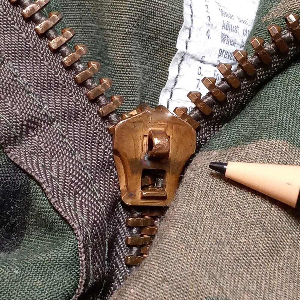 Vintage US Military M65 Field Jacket Woodland Camo Cold Weather Coat XS Long - Picture 6 of 13